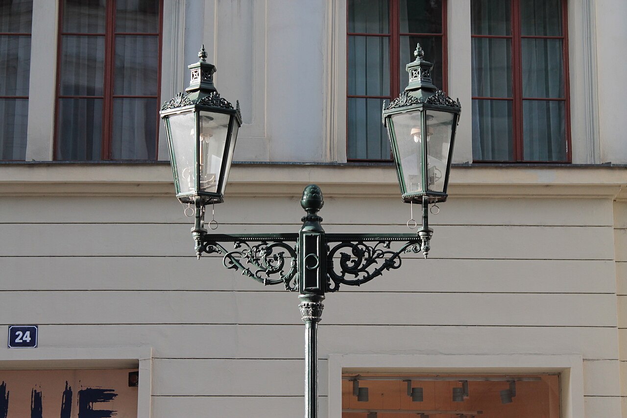 Street light in Prague