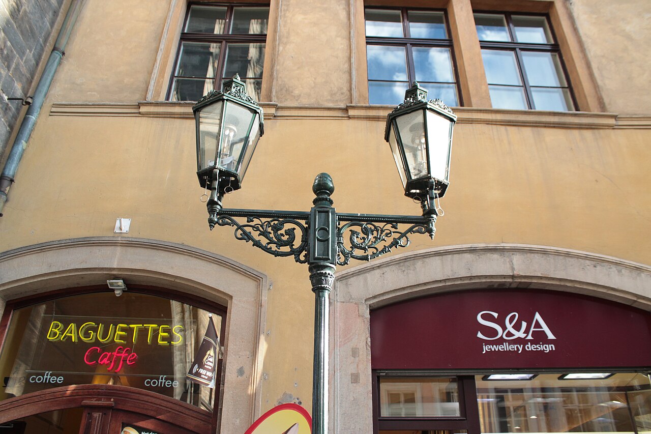 Street light in Prague