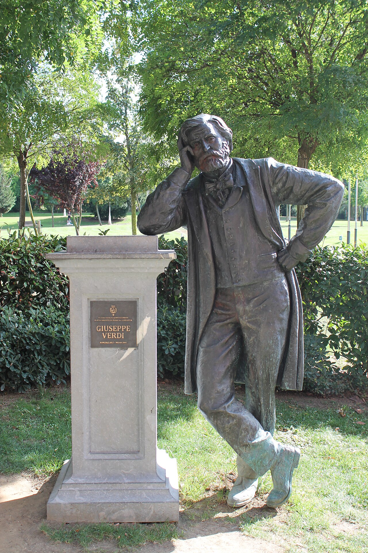 Statue de Giuseppe Verdi à Bilbao