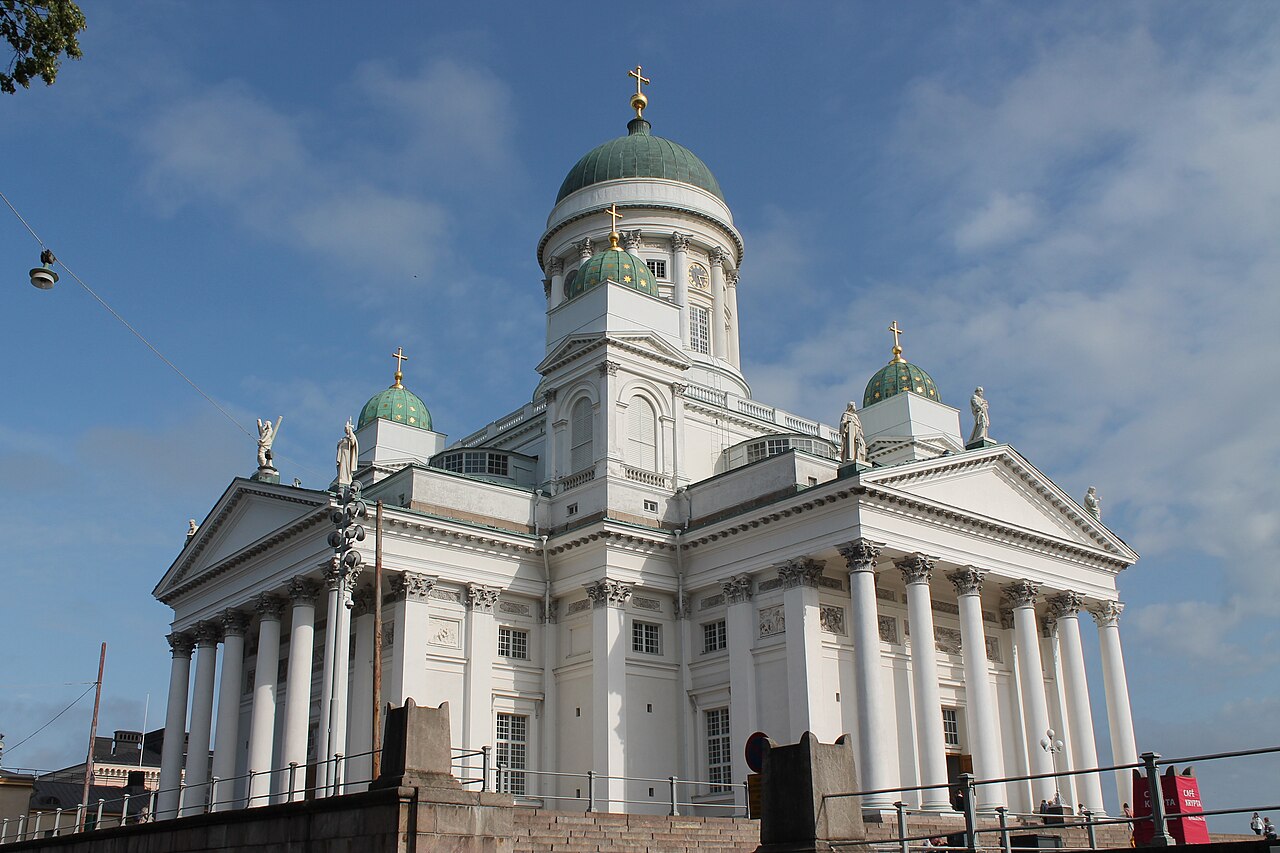 Vue de la cathédrale à Helsinki