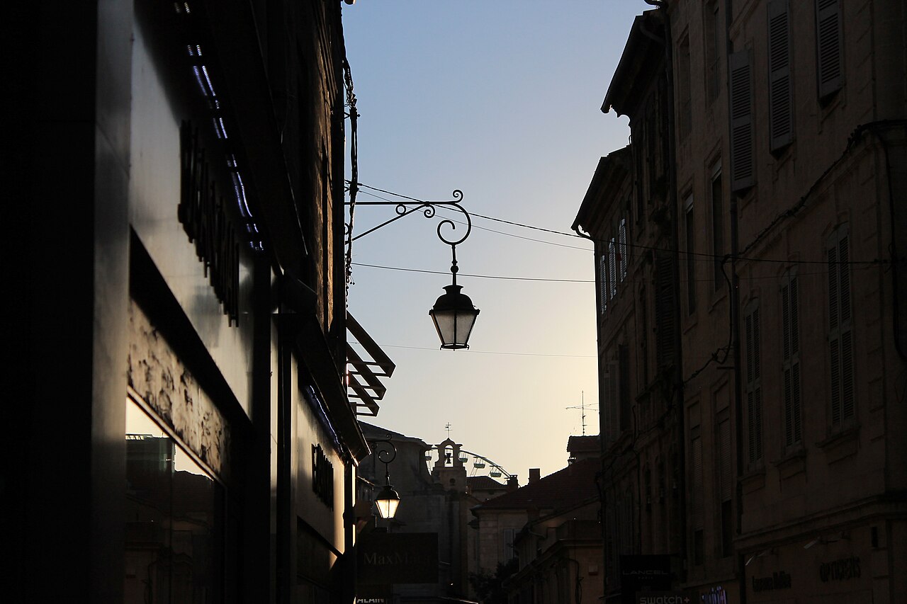 Street light in Avignon