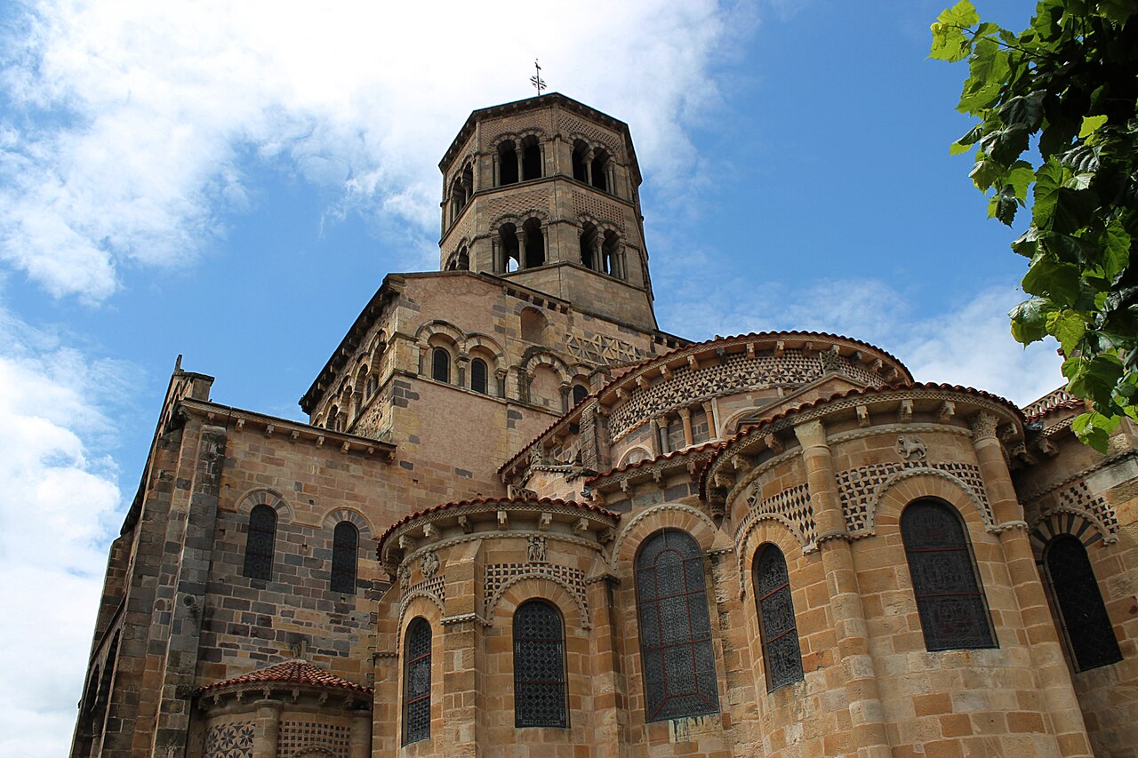 Saint Austremoine Church interior in Issoire