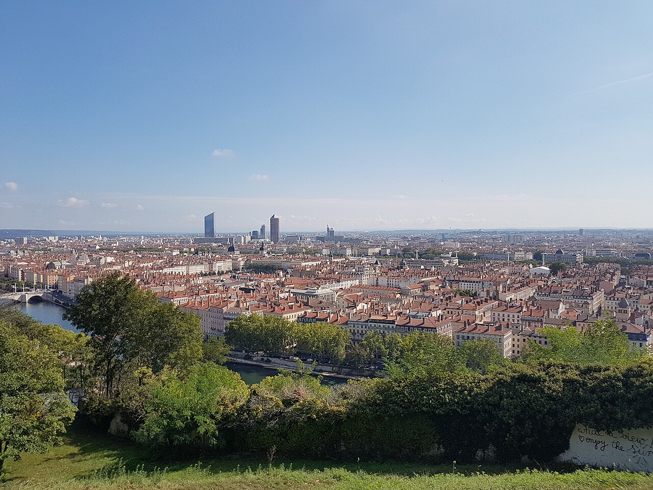 Panoramic view of Lyon
