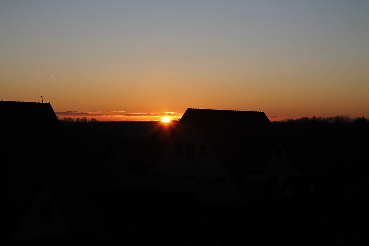 Pôr do sol em Rothenburg