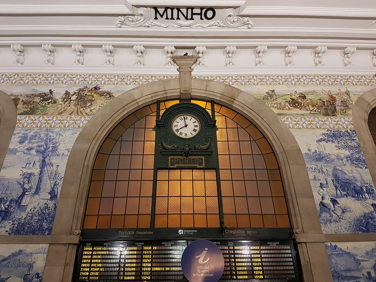 Estação de comboios no Porto