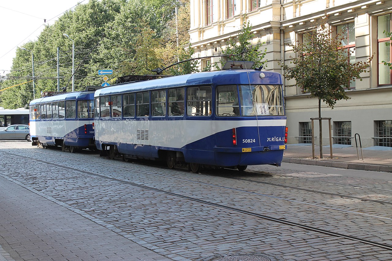 Elétrico em Riga