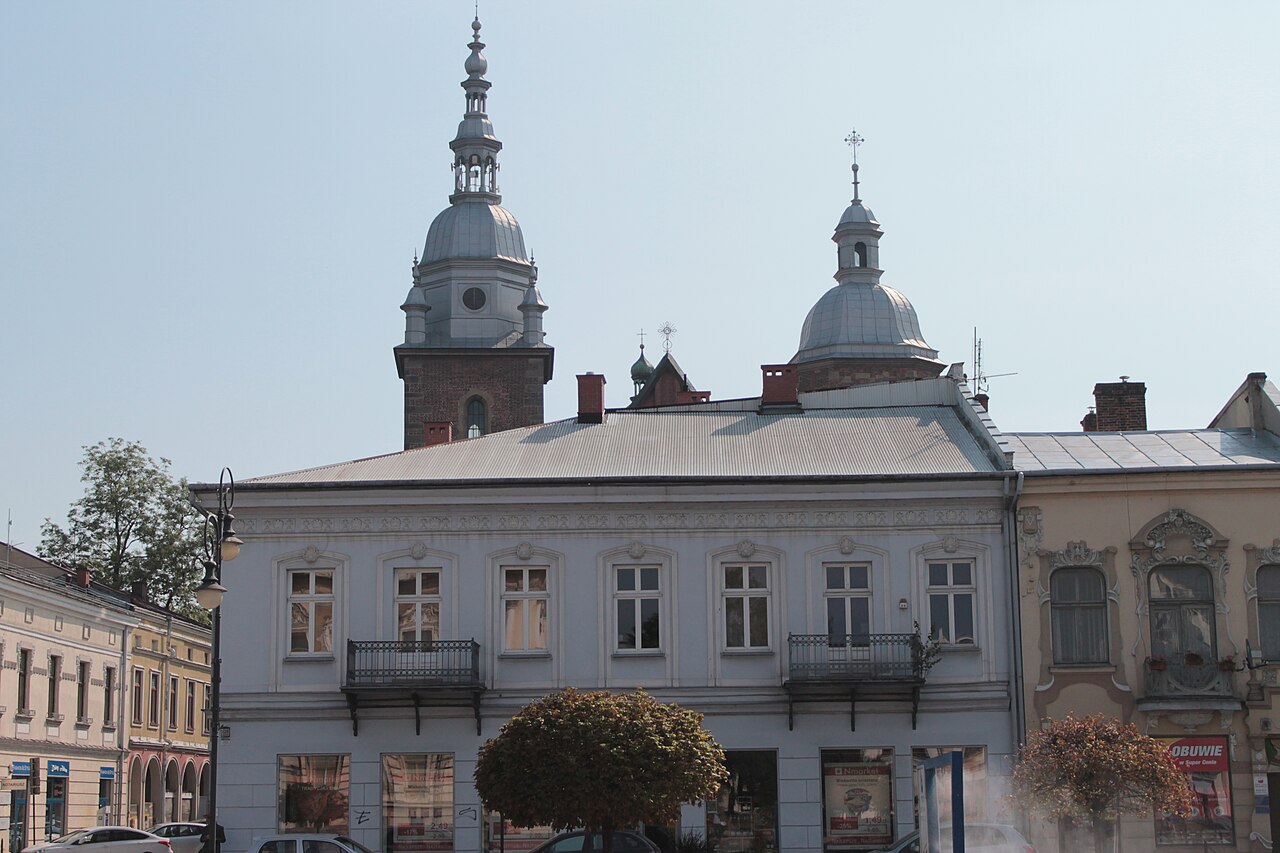 View of Nowy Sącz cityscape