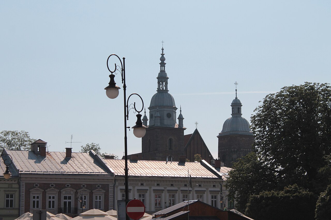 View of Nowy Sącz cityscape