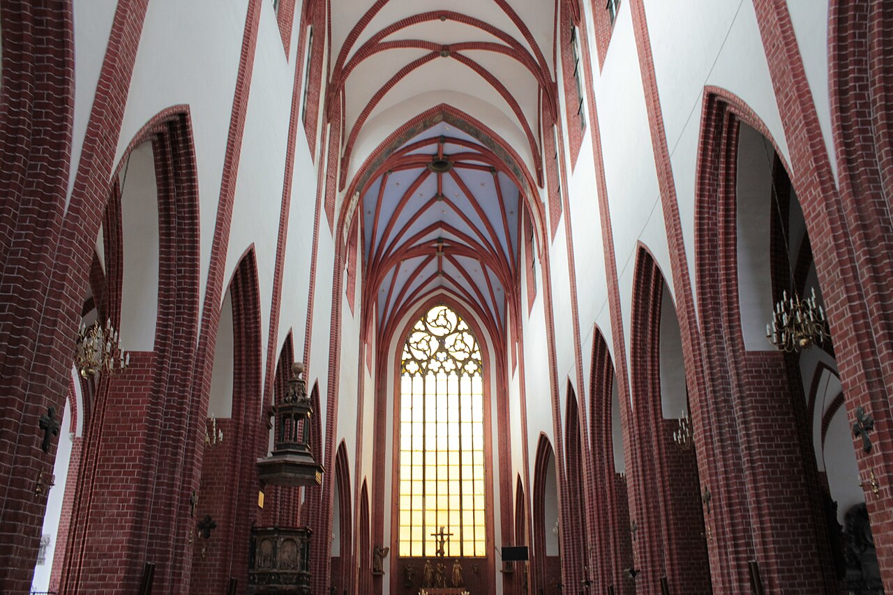 Interior of St. Mary Magdalene Church in Wrocław