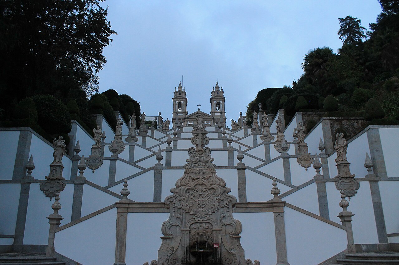 Escaliers du Bom Jesus au coucher du soleil
