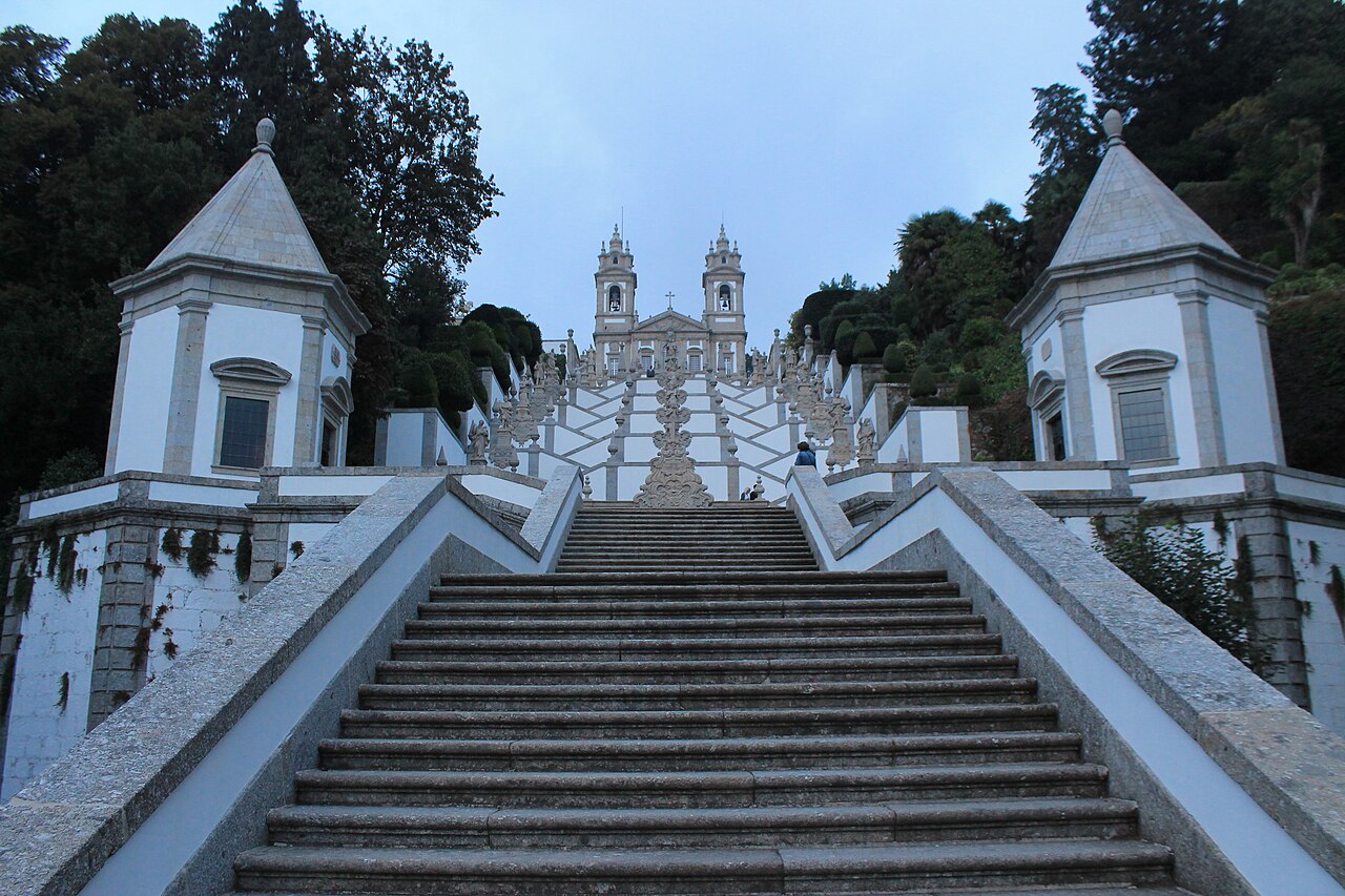 Stairs in Bom Jesus at Sunset