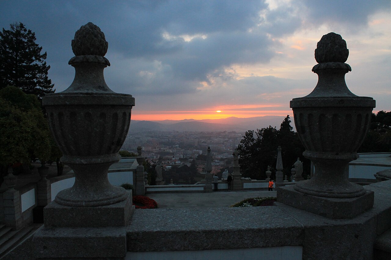 Pôr do sol no Bom Jesus do Monte