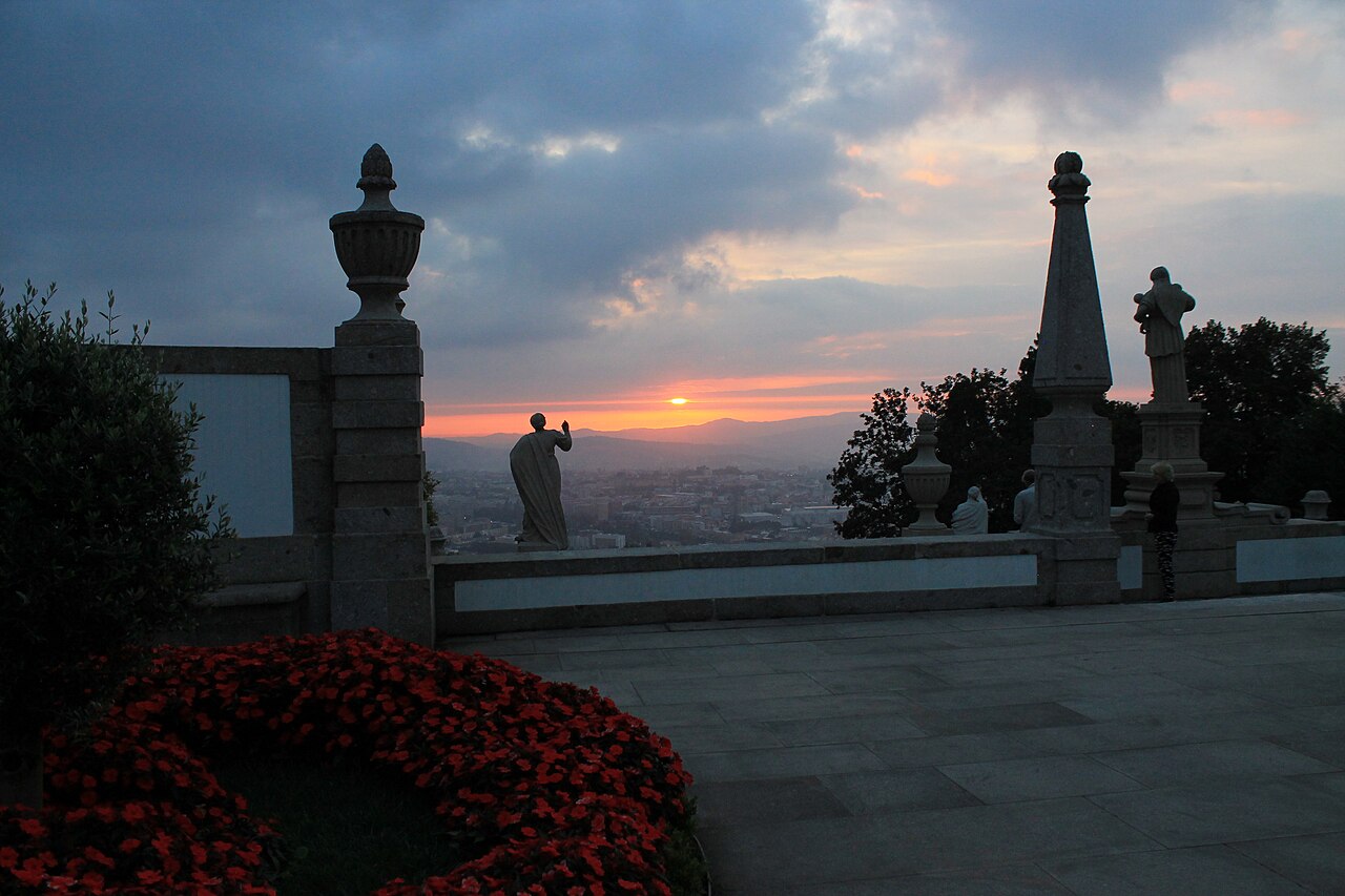 Pôr do sol no Bom Jesus do Monte