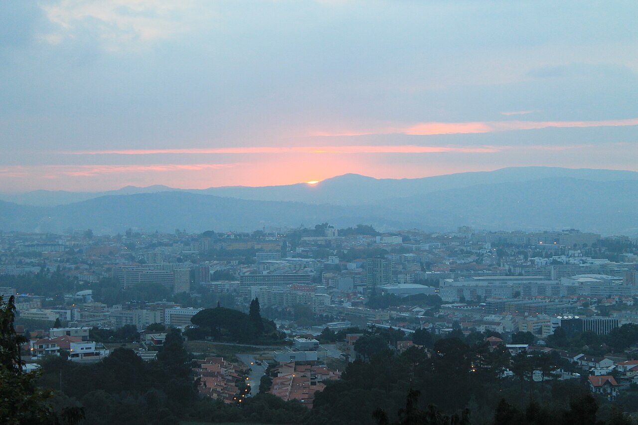 Pôr do sol no Bom Jesus do Monte